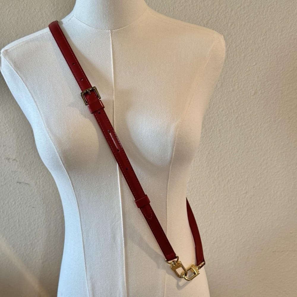 Louis Vuitton Red Epi Adjustable Shoulder Strap Crossbody Strap Vintage - Picture 2 of 16